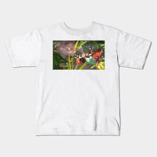 Lara Croft and T-Rex Kids T-Shirt